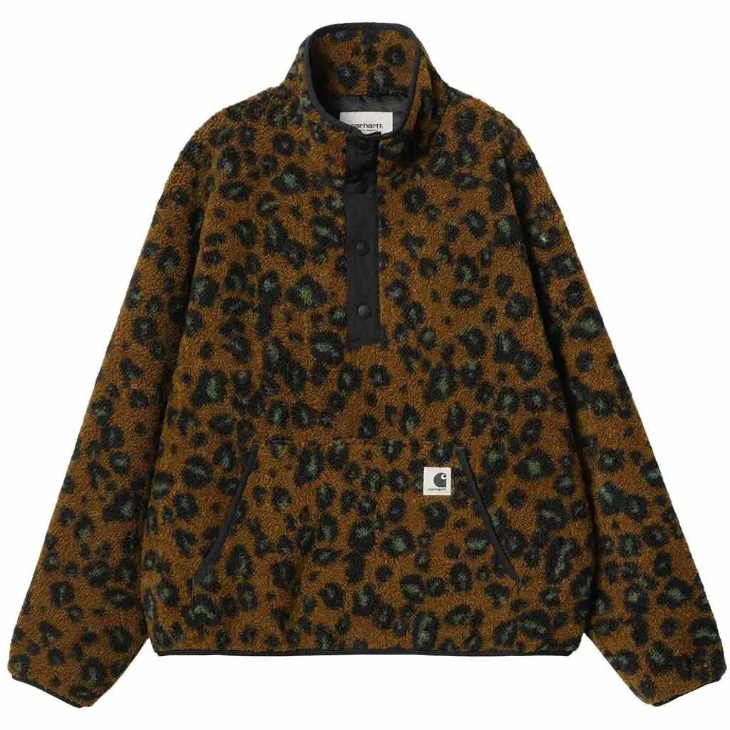 CARHARTT WIP Elliot High Neck Liner W /camo leo jacquard tamarind black