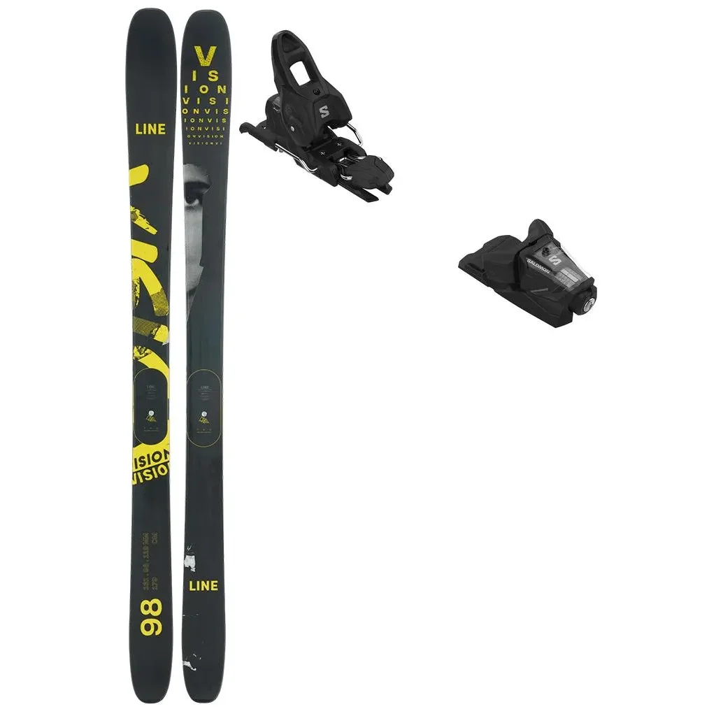 LINE Vision 98 + Fix SALOMON Stage 10 Gw /noir
