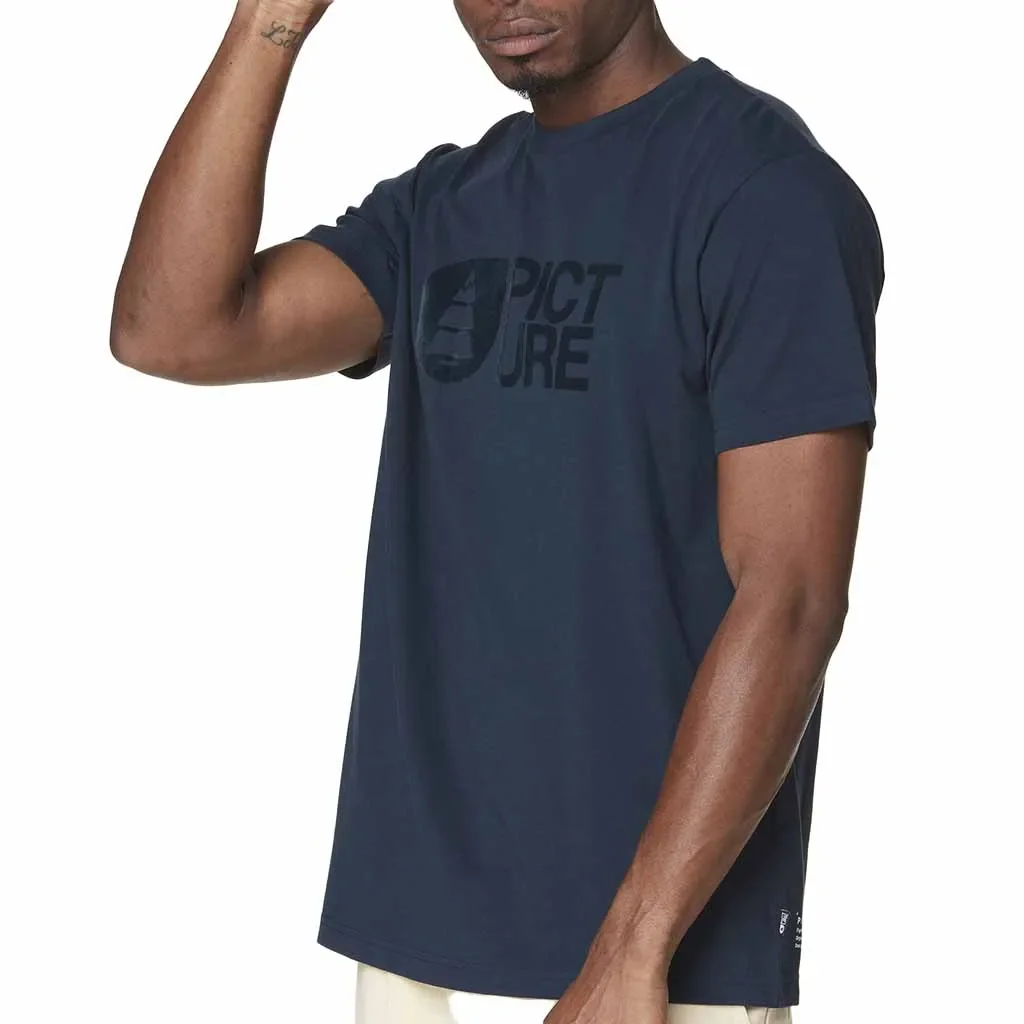 PICTURE ORGANIC Basement Flock Tee /dark blue
