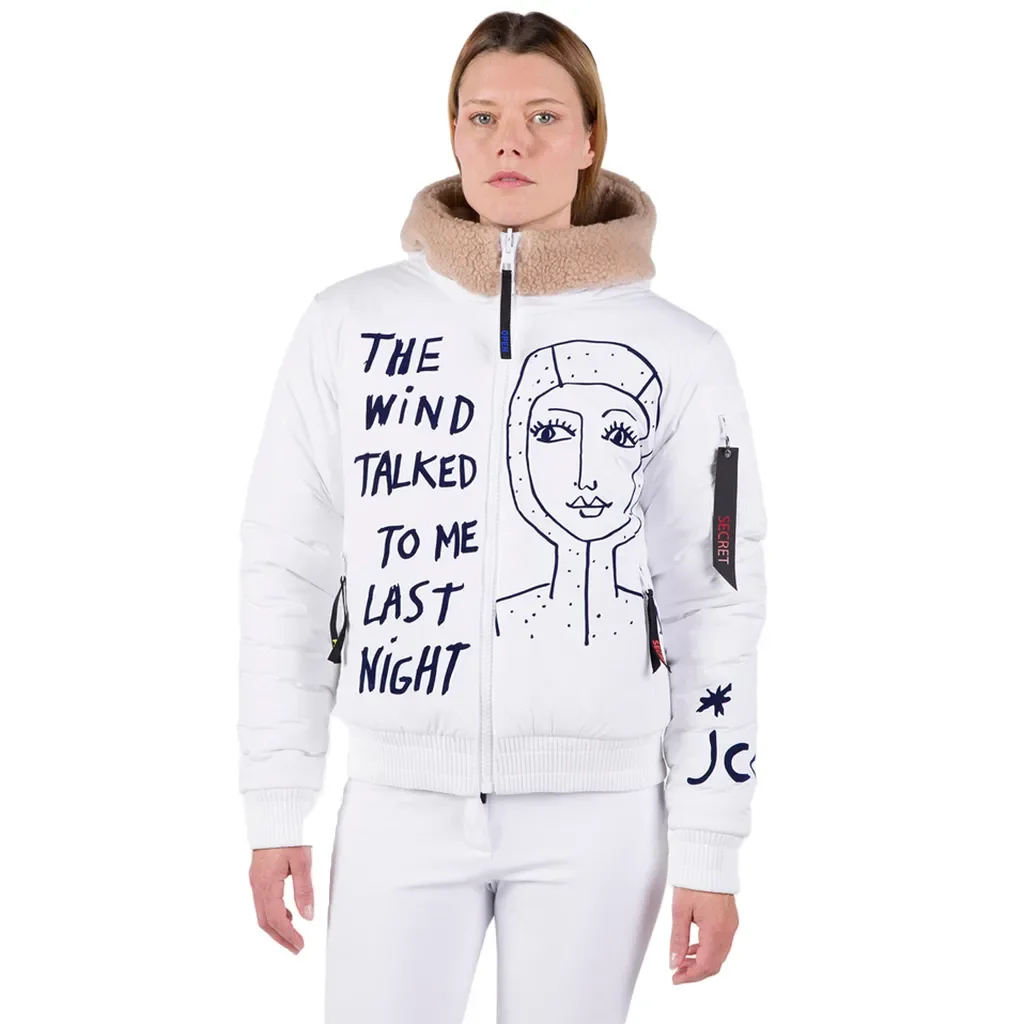 ROSSIGNOL CASTELBAJAC Yeti Fleecy Bomber Jacket /white