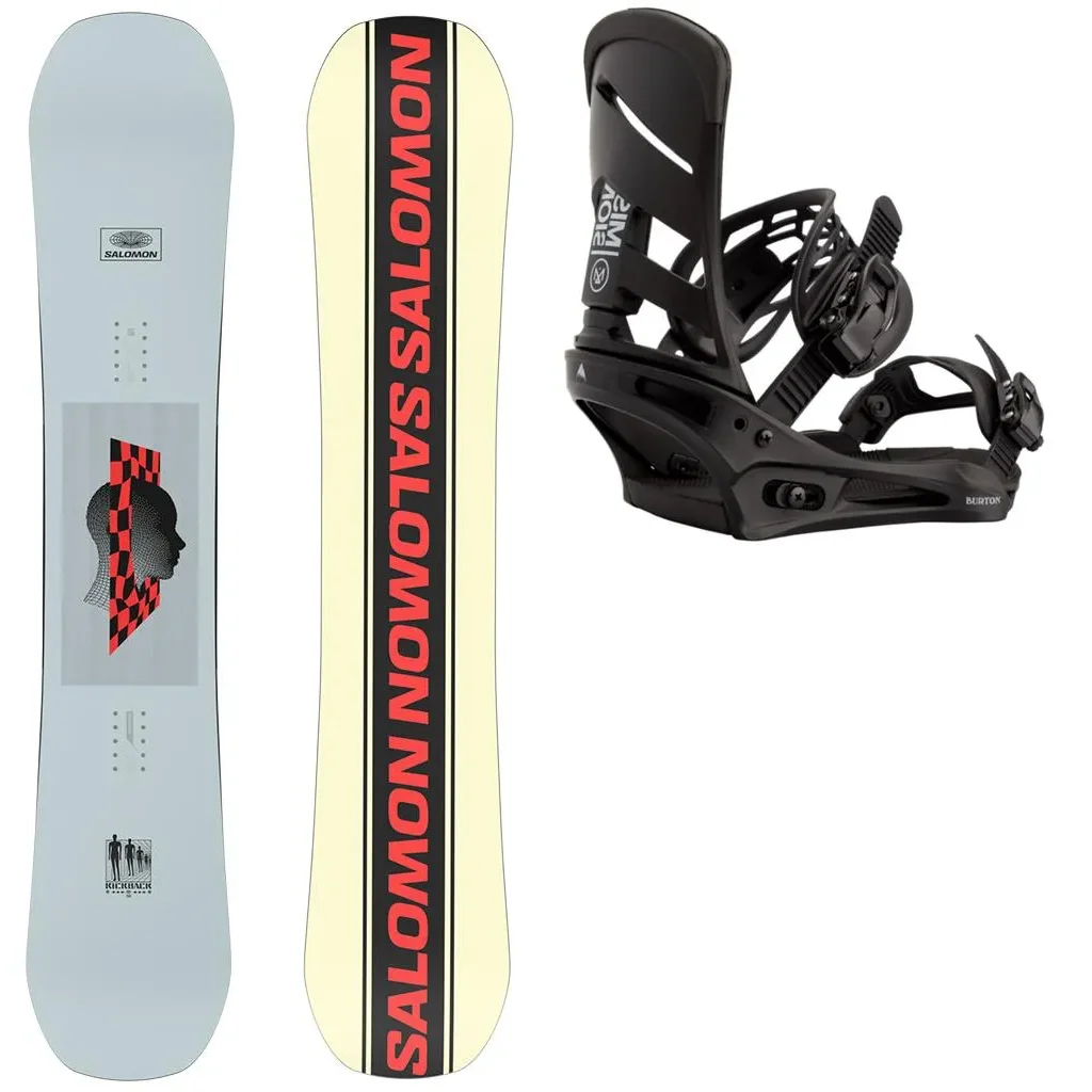 SALOMON Kickback + Fix BURTON Mission /black