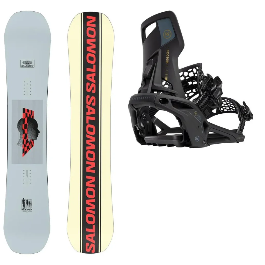 SALOMON Kickback + Fix NIDECKER OG Supermatic /noir