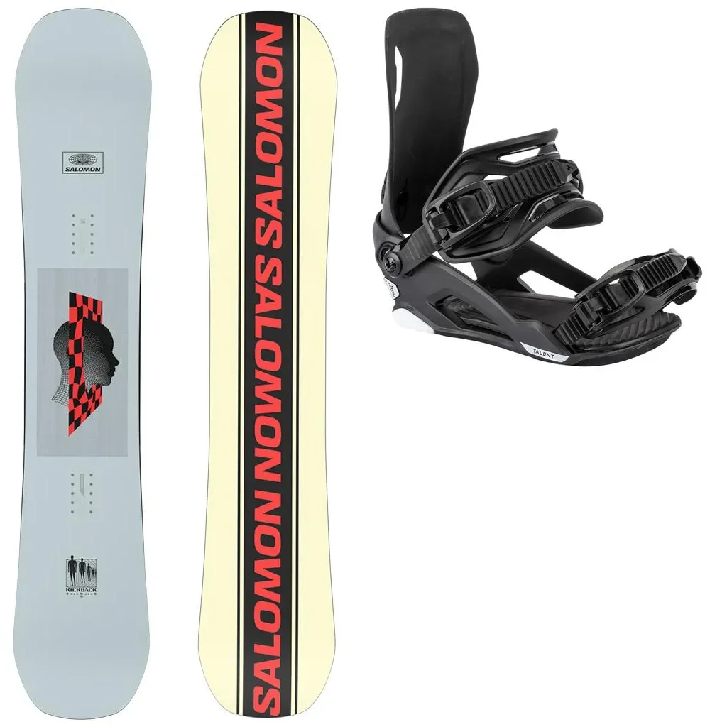 SALOMON Kickback + Fix Nitro Talent /ultra noir