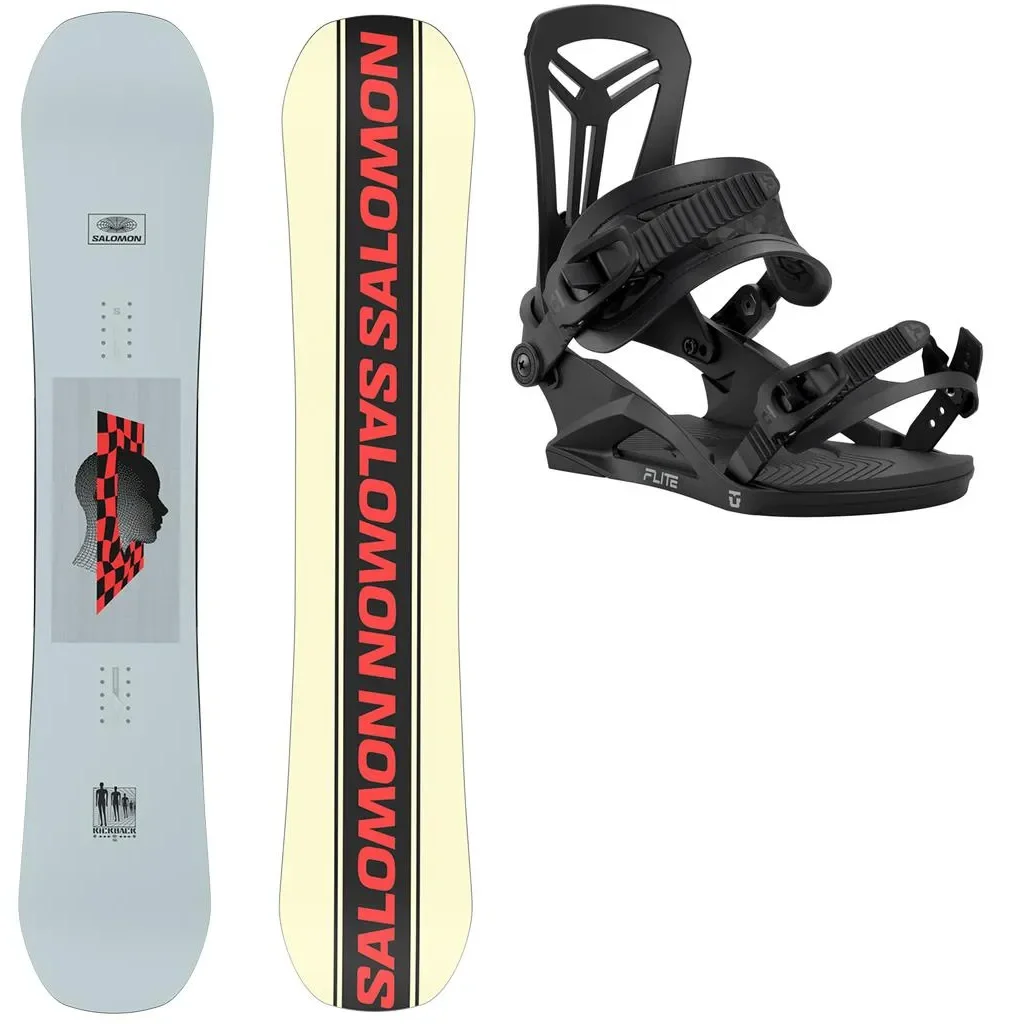 SALOMON Kickback + Fix UNION Flite /black