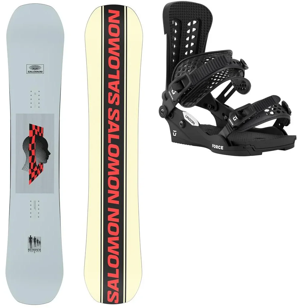 SALOMON Kickback + Fix UNION Force Classic /black