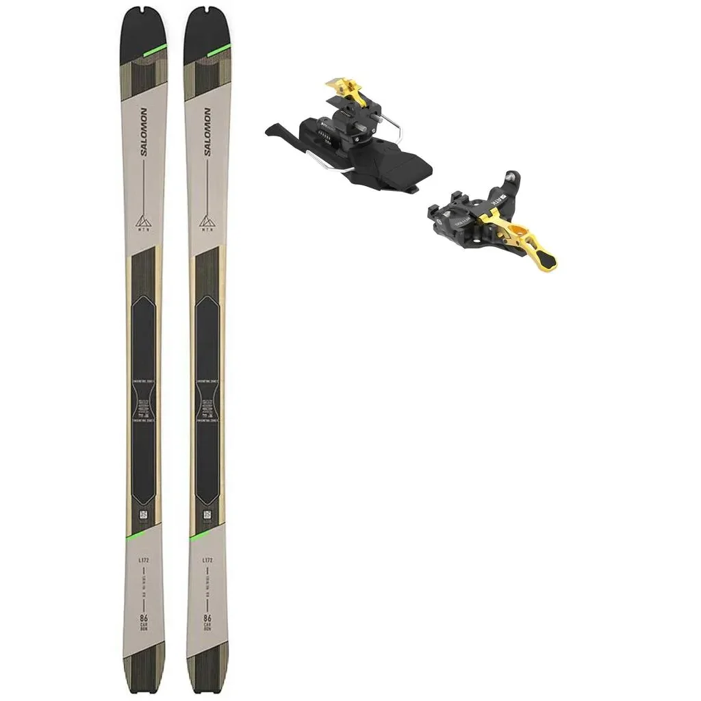 SALOMON Mtn 86 Carbon + Fix ATK RT 11 Evo /Freins 91 mm /gold