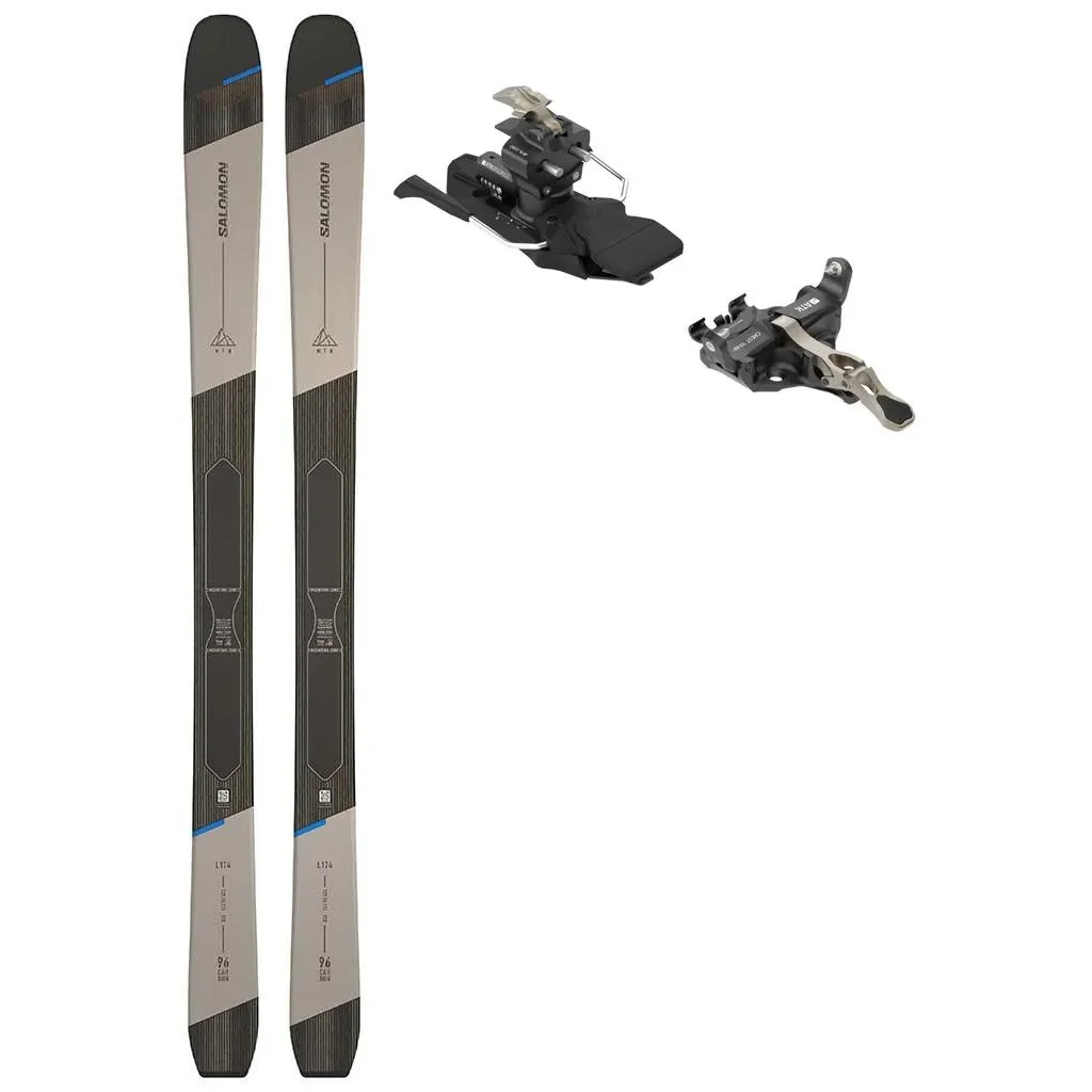 SALOMON Mtn 96 Carbon + Fix ATK Crest 10 /Freins 97 mm /dark bronze