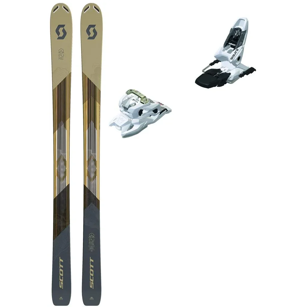 SCOTT Pure Mission 98 Ti + Fix MARKER Squire 11 /white