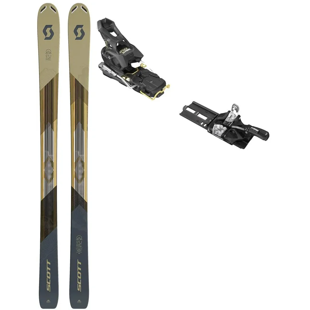 SCOTT Pure Mission 98 Ti + Fix TYROLIA Attack Hybrid 14 Mn /frein 110mm