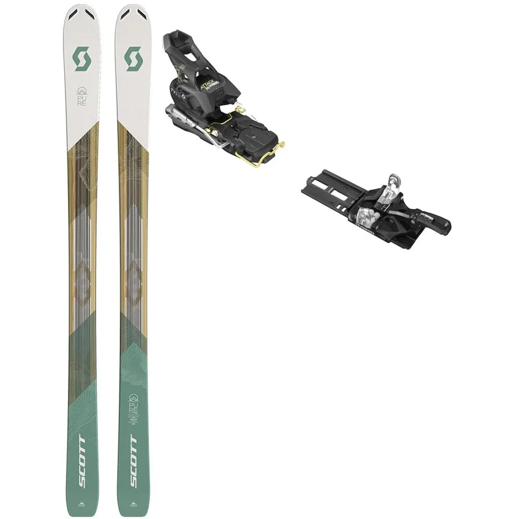 SCOTT Pure Mission 98Ti W + Fix TYROLIA Attack Hybrid 14 Mn /frein 110mm