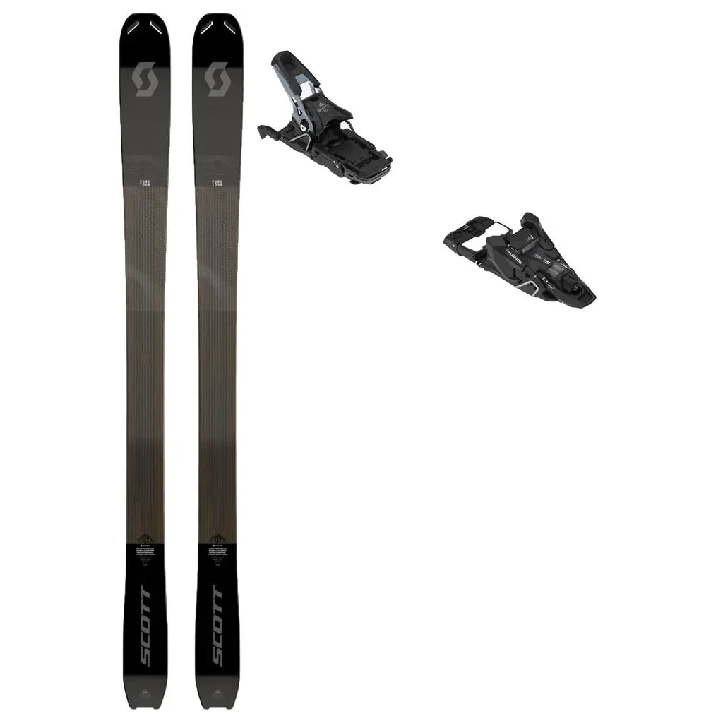 SCOTT Pure Tour + Fix SALOMON S/lab shift² 10 multinorm /noir argent met