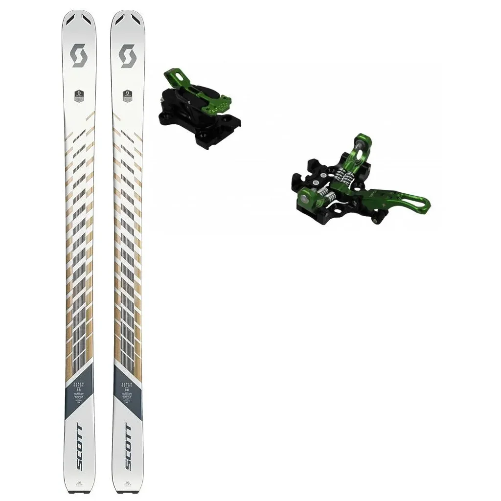 SCOTT Superguide 88 /blanc + Fix PLUM Serak 8 /vert