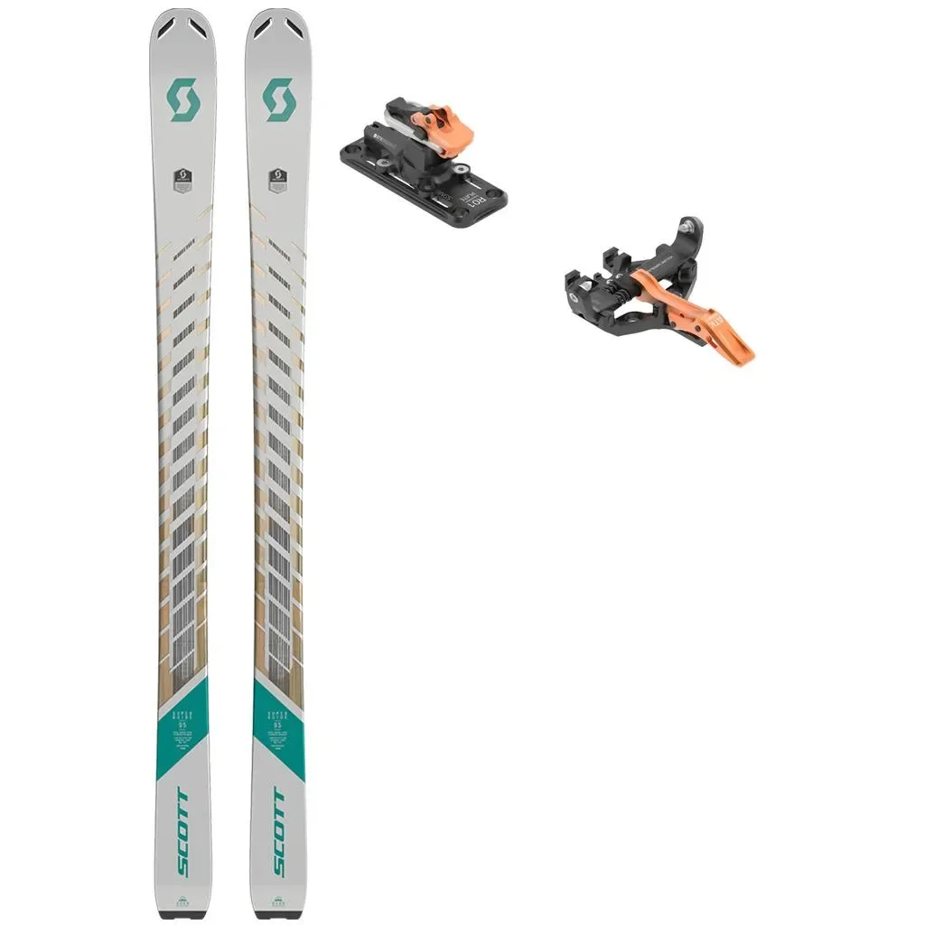 SCOTT Superguide 95 W + Fix ATK Kuluar 10 Superlight /orange