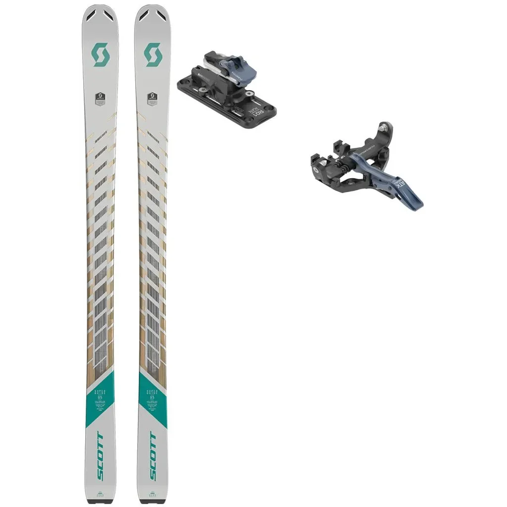 SCOTT Superguide 95 W + Fix ATK Kuluar 12 Superlight /dark blue