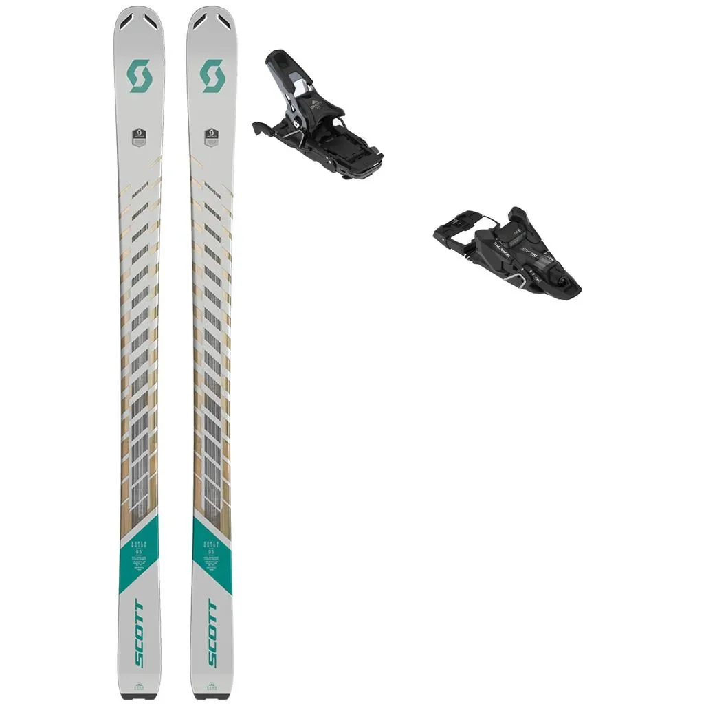 SCOTT Superguide 95 W + Fix SALOMON S/Lab Shift² 10 Multinorm /black silver met