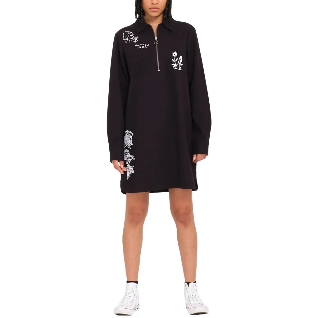 VOLCOM Fa Keutchi Dress W /black