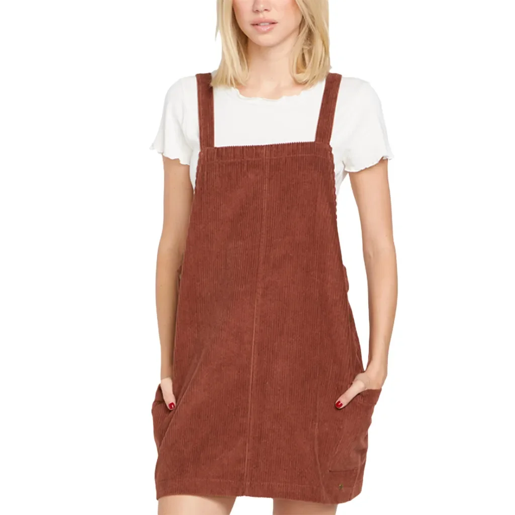 VOLCOM Power Chord Dress W /chestnut brown