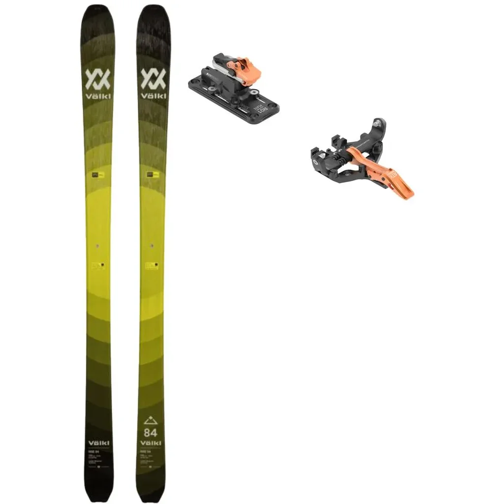 VOLKL Rise 84 /black yellow + Fix ATK Kuluar 10 Superlight /orange