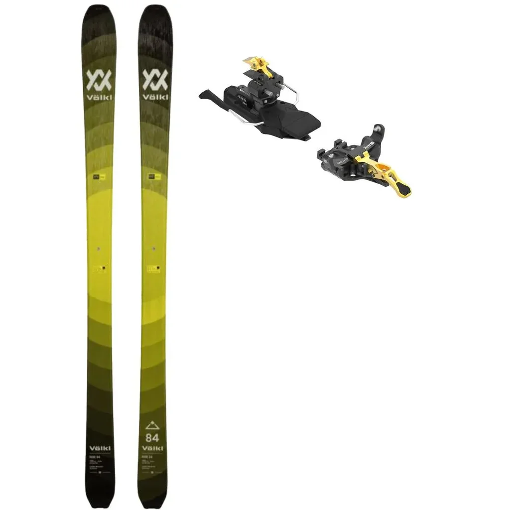 VOLKL Rise 84 /black yellow + Fix ATK RT 11 Evo /Freins 91 mm /gold
