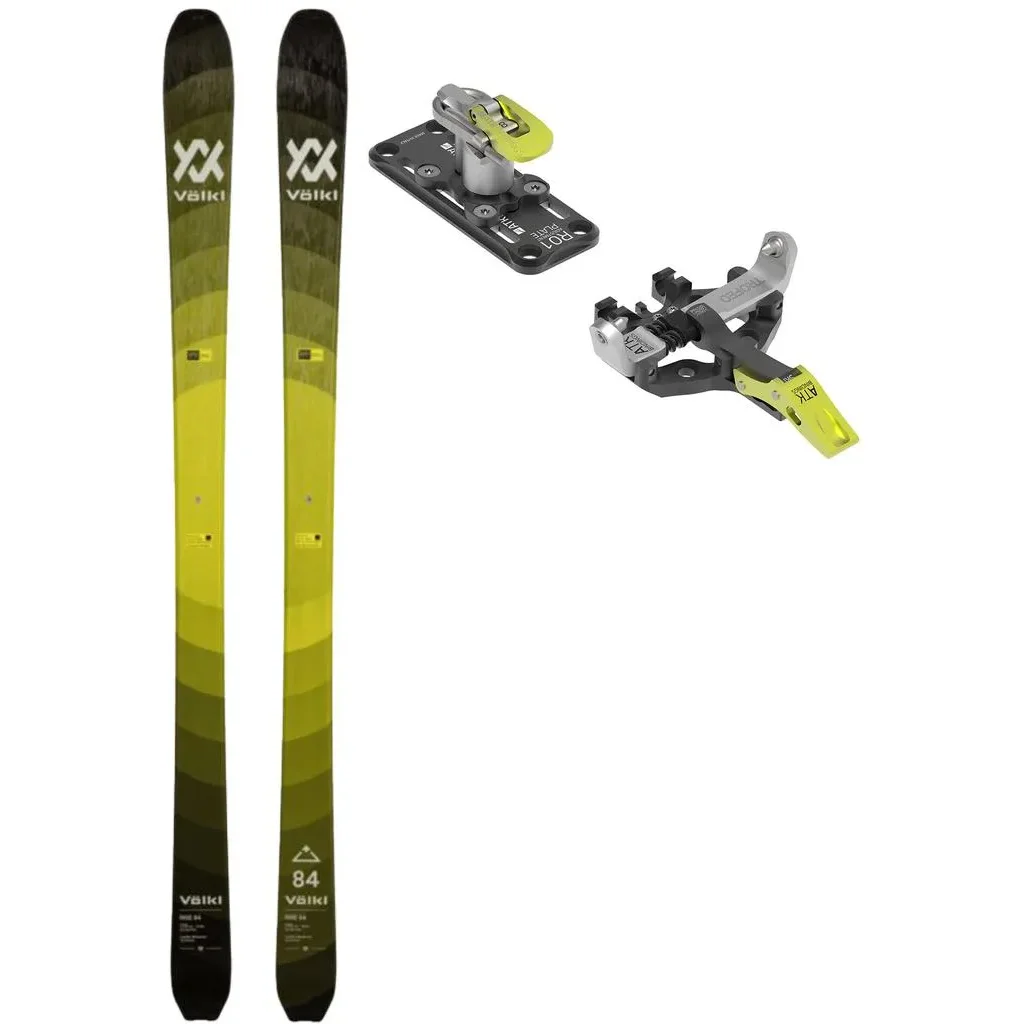VOLKL Rise 84 /noir jaune + Fix ATK Trofeo 8 Plus