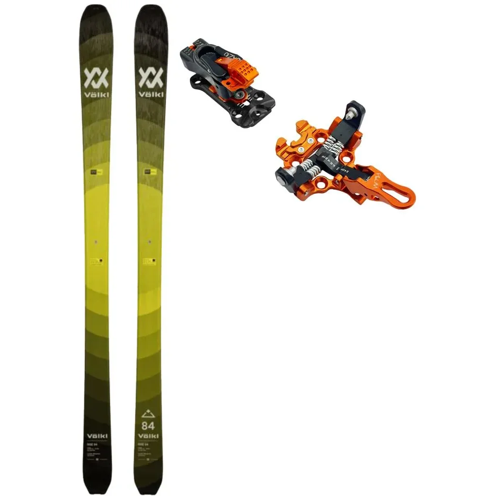 VOLKL Rise 84 /noir jaune + Fix PLUM Oazo 8 /orange