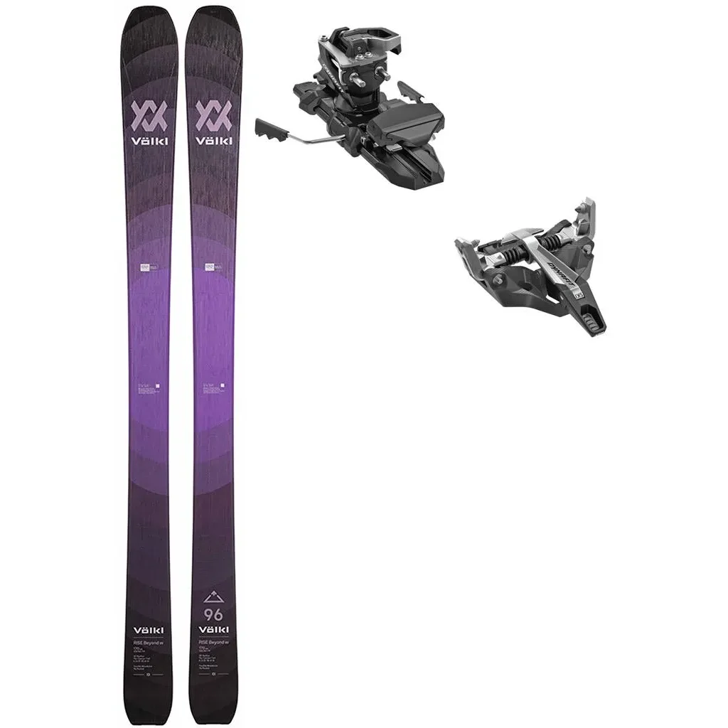 VOLKL Rise Beyond 96 W + Fix DYNAFIT Seven Summits+ freins 98 /noir argent