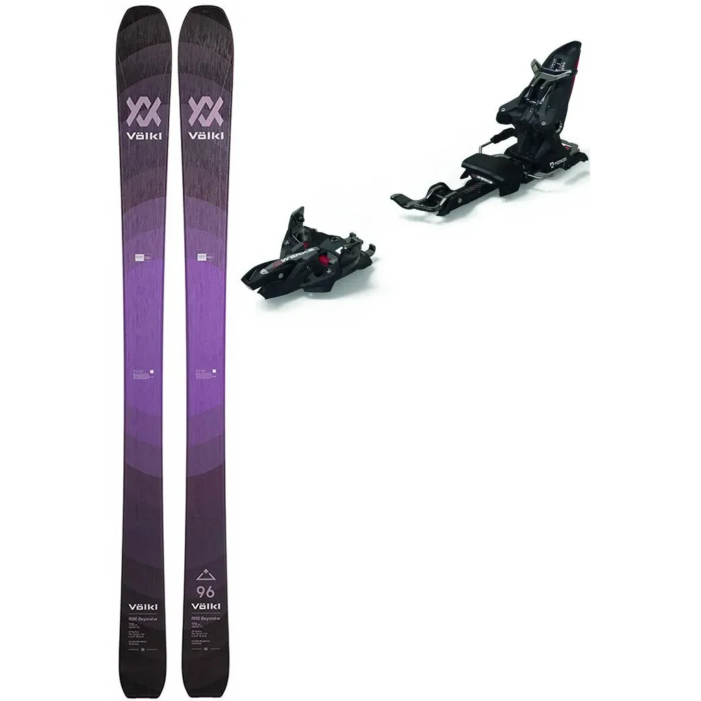 VOLKL Rise Beyond 96 W + Fix MARKER Kingpin Mwerks 12 (75-100mm) /noir rouge