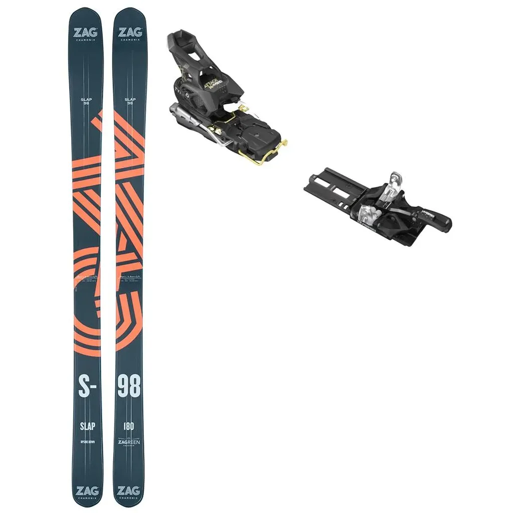 ZAG Slap 98 + Fix TYROLIA Attack Hybrid 14 Mn /frein 110mm