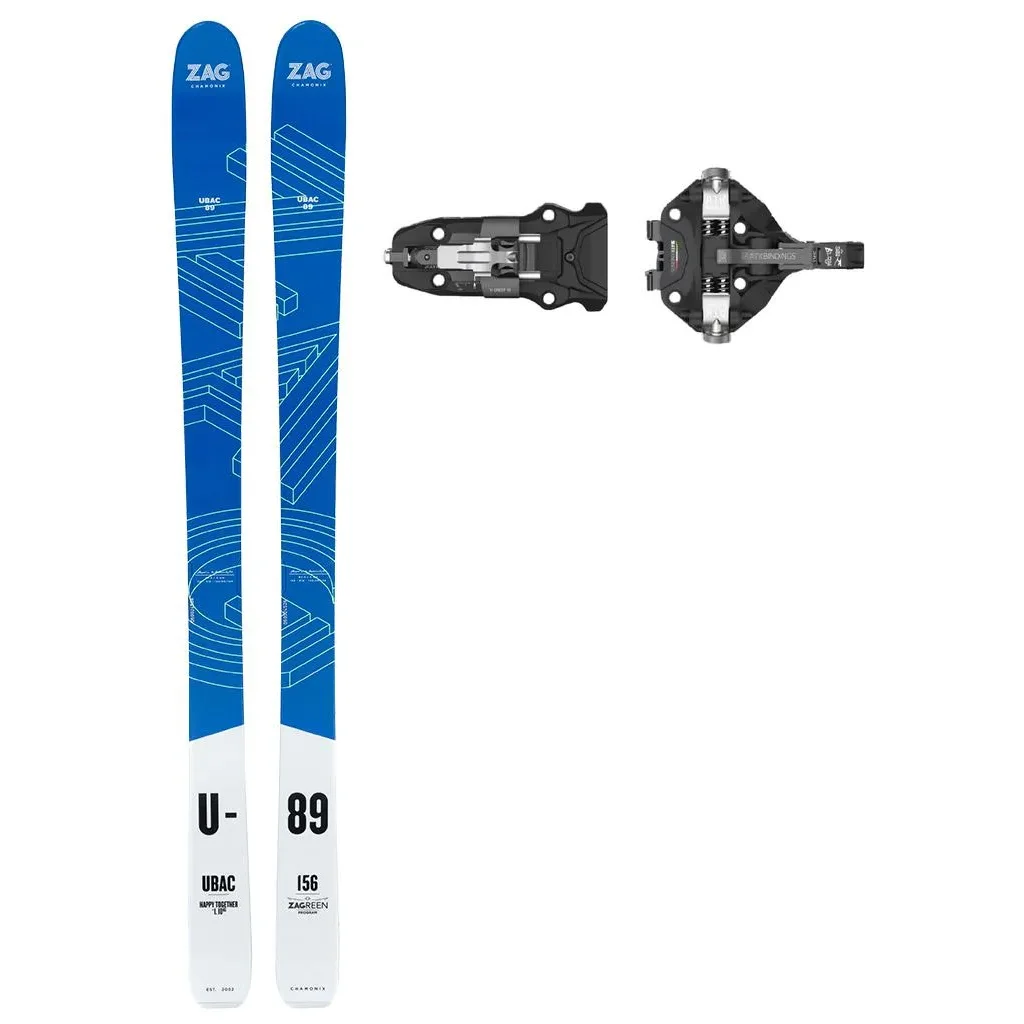 ZAG UBAC 89 lady + Fix ATK V-Crest 10 LT /black titanium