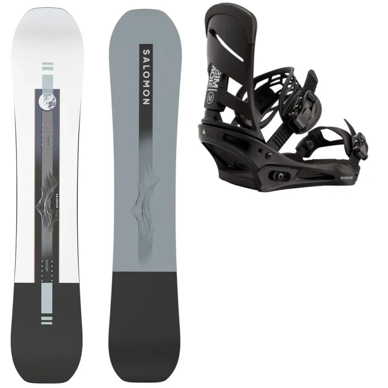 SALOMON Sight Wide Fix BURTON Mission black SNOWBOARDS