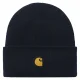 CARHARTT WIP Chase Beanie /foncé marine or