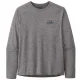 PATAGONIA Cap Cool Daily Graphic Ls Shirt /skyline feather gris