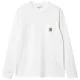 CARHARTT-WIP Pocket L/s t-Chemise /blanc