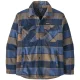 PATAGONIA Lw Insulated Fjord Flannel Shirt /william smolder bleu