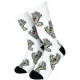 SANTA CRUZ Multi Hand Sock T42-45 /blanc stone gris & noir matcha x2