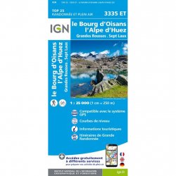 Acheter IGN Top 25 L'Alpe d'Huez - Bourg D'Oisans /3335et