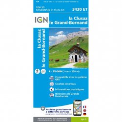 Acheter IGN Top 25 La Clusaz Grand Bornand /3430et