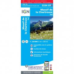 Acheter IGN Top 25 Massif Chartreuse Sud Résistante /3334 ot