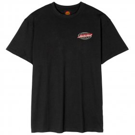 SANTA CRUZ T-Shirt Global Flame Dot /noir