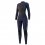 MYSTIC Brand Fullsuit 3/2mm back zip flatlock women /night bleu