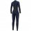 MYSTIC Brand Fullsuit 3/2mm back zip flatlock women /night bleu