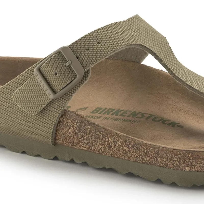 BIRKENSTOCK Gizeh Vegan faded kaki narrow 2024 Chaussures Mode