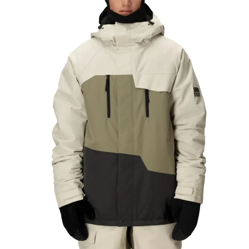 686 Geo Insulated Jacket /limestone colorblock