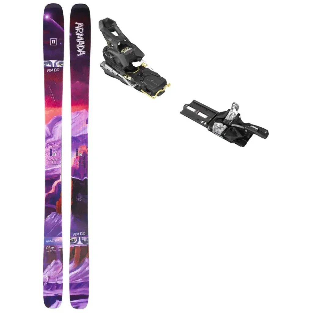 ARMADA Arv 100 + Fix TYROLIA Attack Hybrid 14 Mn /frein 110mm