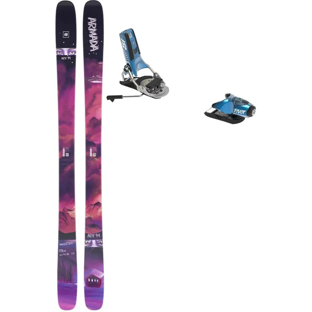 ARMADA Arv 94 /madsteez + Fix LOOK Pivot 2.0 18 Gw Freins 95 /bluesteel
