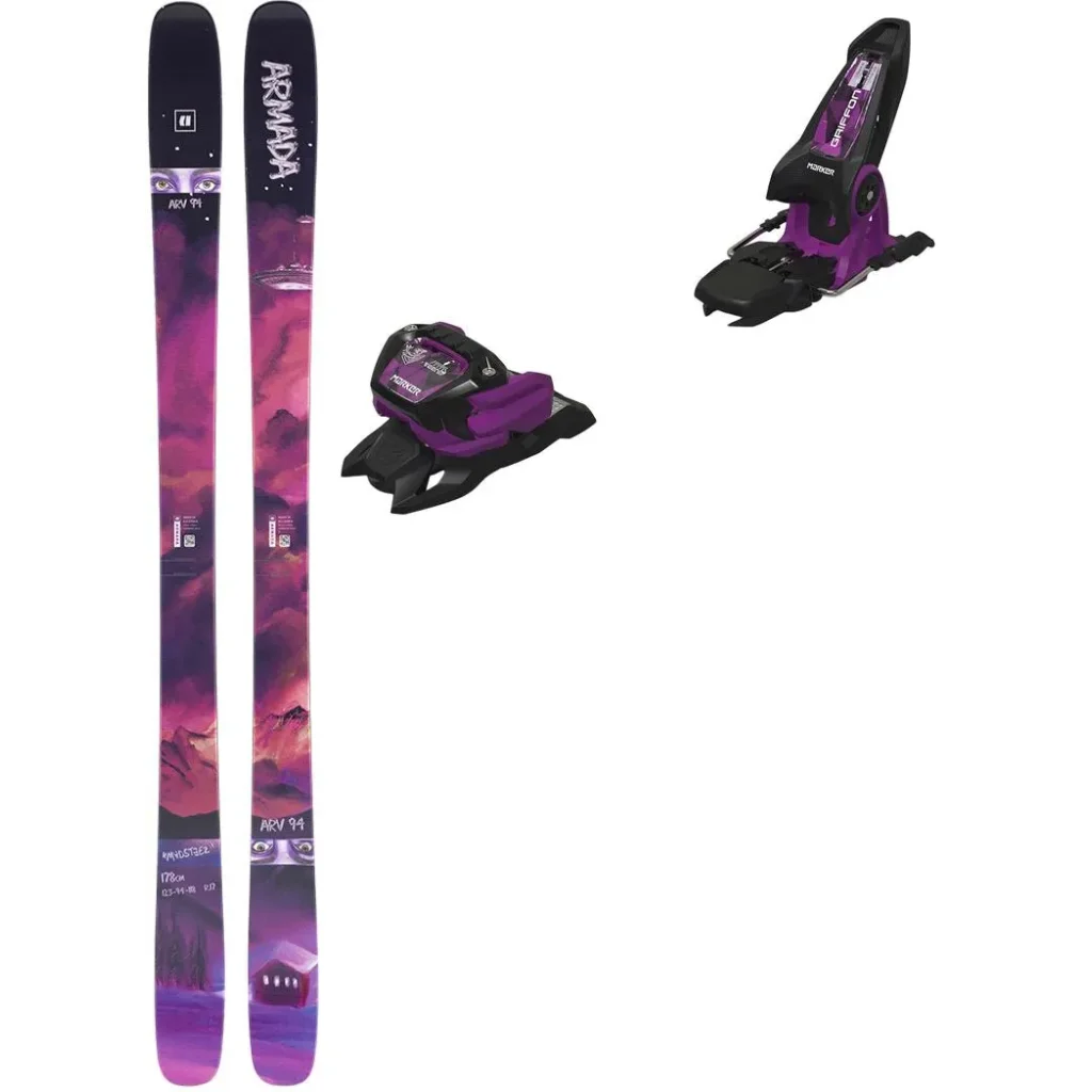 ARMADA Arv 94 /madsteez + Fix MARKER Griffon 13 ID /noir violet