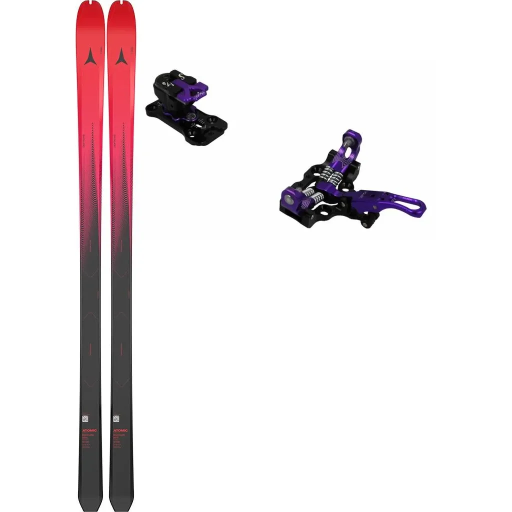 ATOMIC Backland 65 Ul /red tension black + Fix PLUM S170 /violet