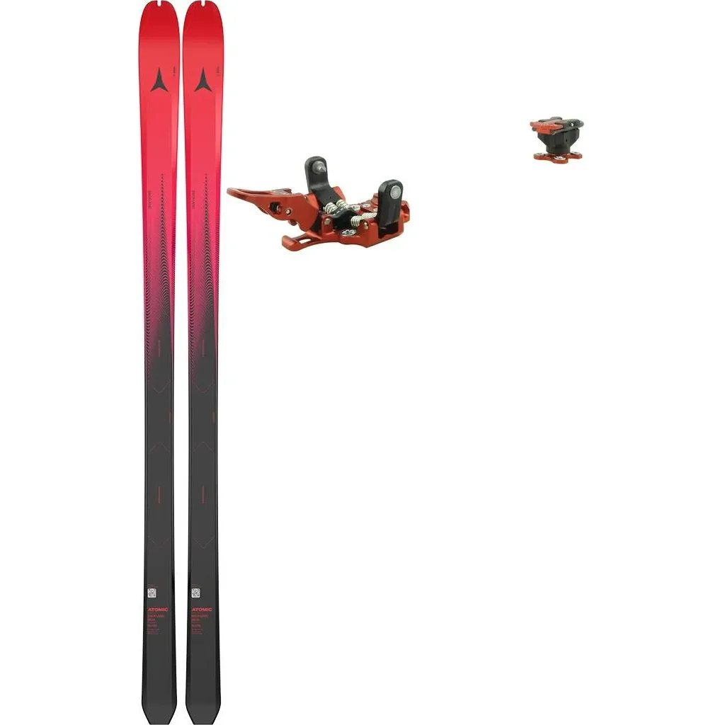 ATOMIC Backland 65 Ul /rouge tension noir + Fix PLUM Race 150