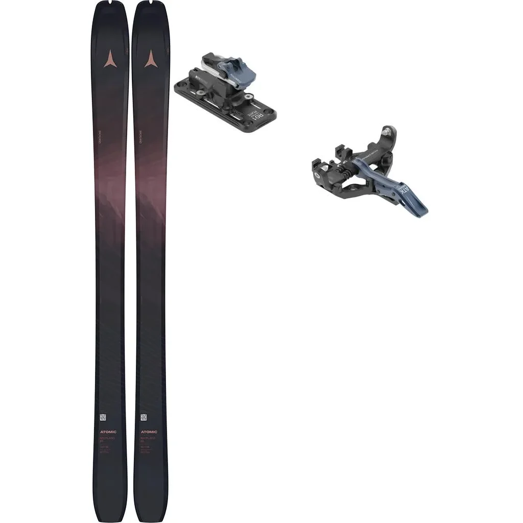 ATOMIC Backland 88 W /noir + Fix ATK Kuluar 12 Superlight /bleu marine