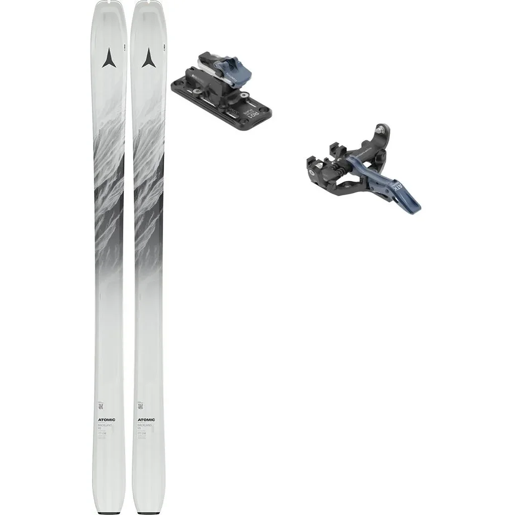 ATOMIC Backland 95 /whiteout black + Fix ATK Kuluar 12 Superlight /dark blue